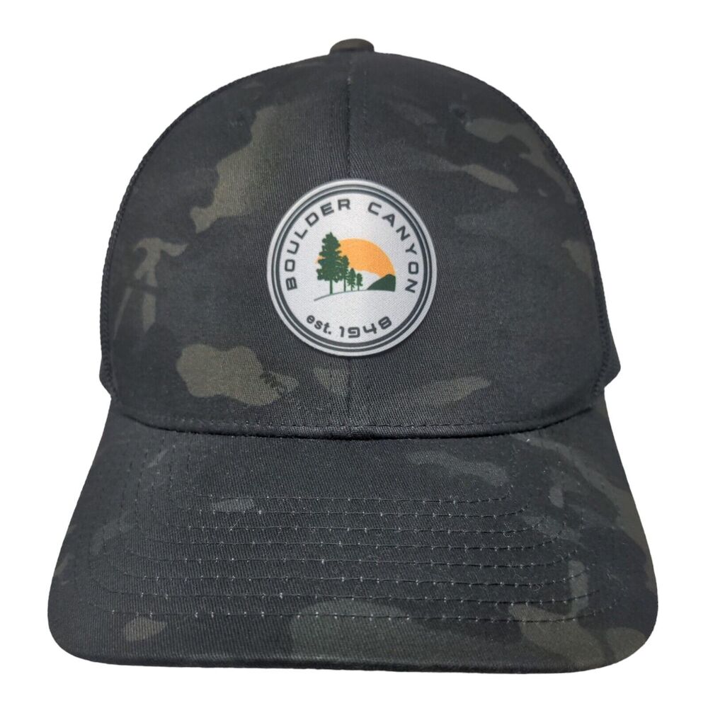 Boulder Canyon Snapback Mesh Back Trucker Hat Camo One Size Levelwear